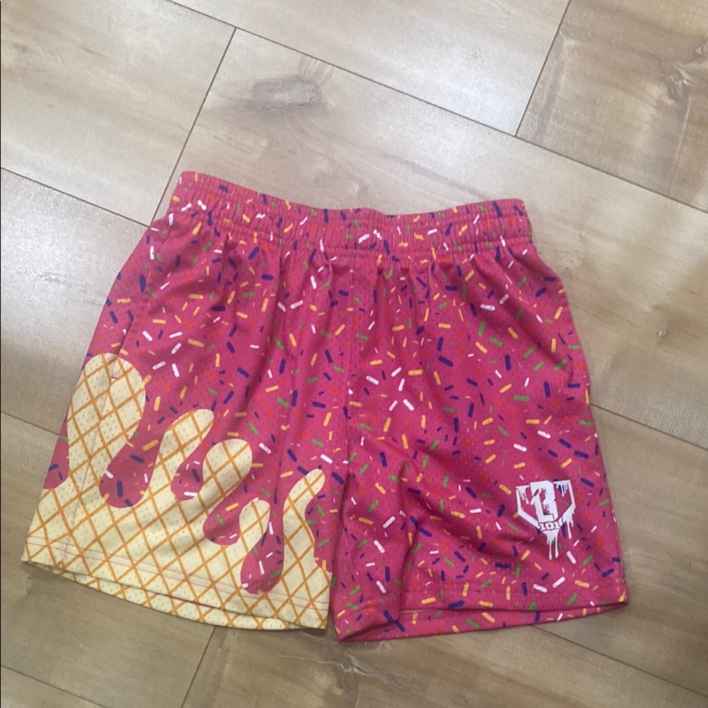 Baseball Lifestyle 101 Colorful Ice Cream Print Kids Short